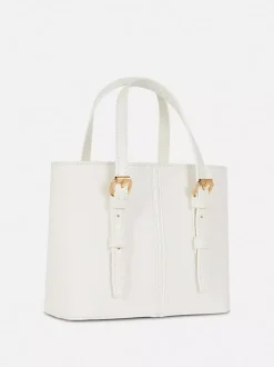 Mała torba shopper typu bucket ze sztucznej skóry