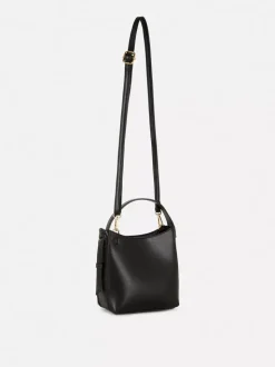 Mała torba shopper typu bucket z paskiem