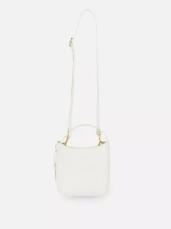 Mała torba shopper typu bucket z paskiem