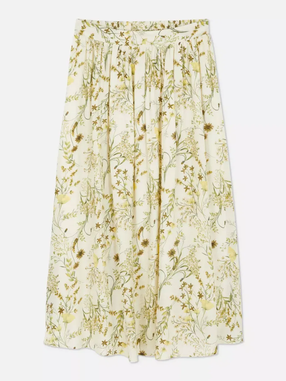 Marszczona spódnica maxi w kwiaty