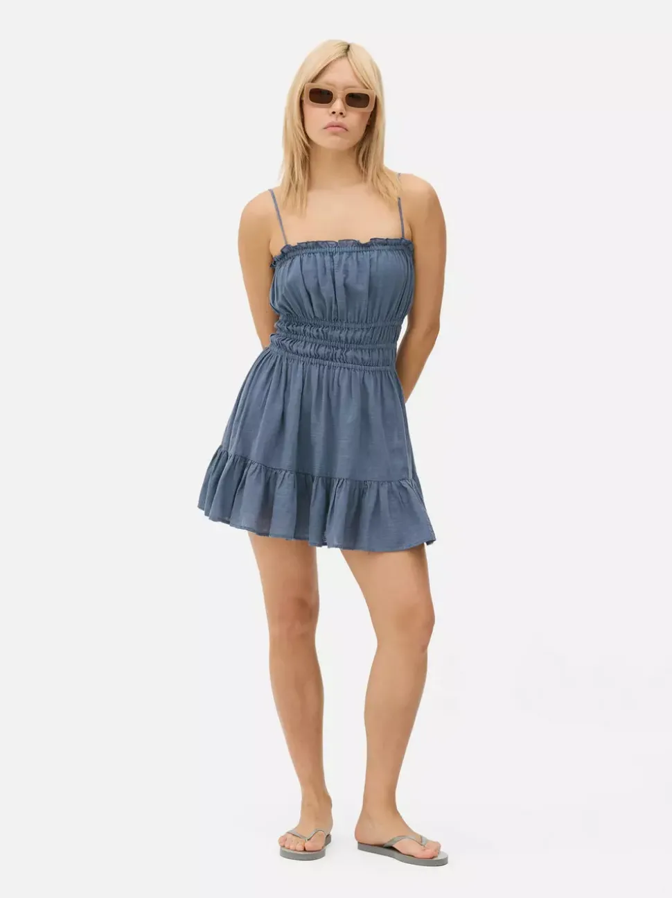 Marszczona sukienka mini