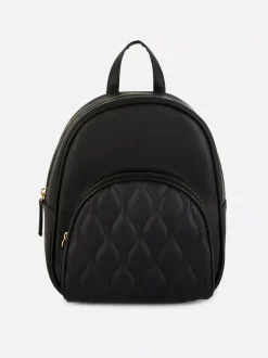 Mini plecak ze sztucznej skóry