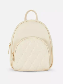 Mini plecak ze sztucznej skóry