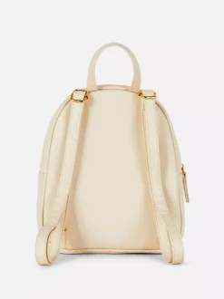 Mini plecak ze sztucznej skóry