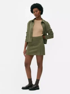 Minispódniczka ze sztucznego zamszu