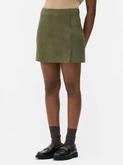 Minispódniczka ze sztucznego zamszu