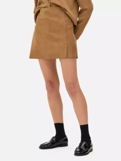 Minispódniczka ze sztucznego zamszu