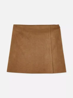Minispódniczka ze sztucznego zamszu