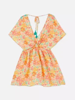 Minisukienka plażowa typu kaftan