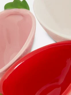 Miseczki na przekąski w truskawki, 3 szt.