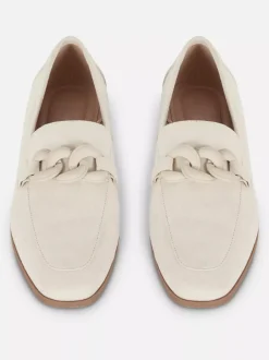 Mokasyny ze sztucznego zamszu z klamrą