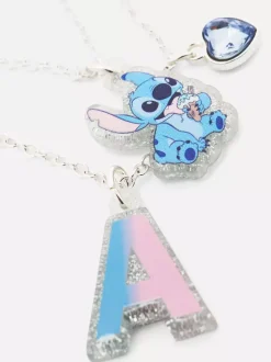 Naszyjnik z inicjałem i motywem Sticha Disneya