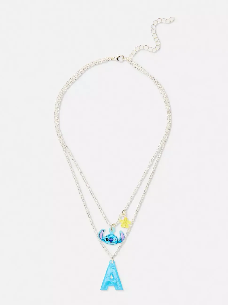 Naszyjnik z inicjałem i podwójnym łańcuchem, Disney
