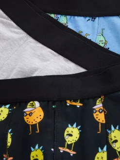 Nietuzinkowe bokserki limonkowe, 3 pary