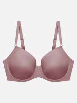 Niezbędny usztywniany biustonosz pod T-shirt z pełną miseczką, rozmiary D–G