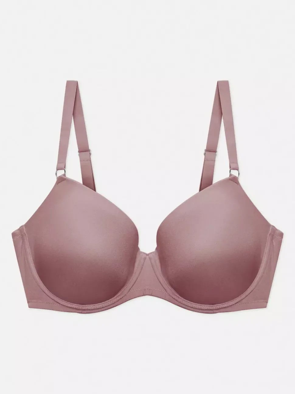 Niezbędny usztywniany biustonosz pod T-shirt z pełną miseczką, rozmiary D–G