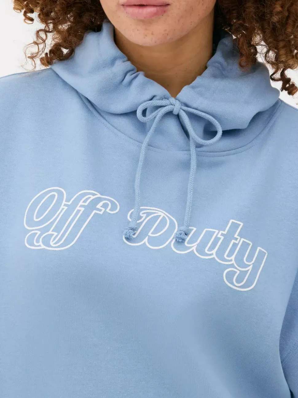 Oversize'owa bluza z kapturem i nadrukiem