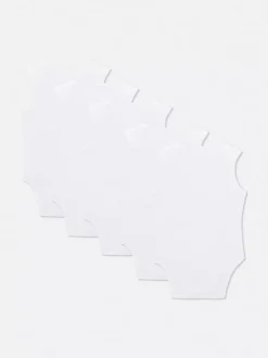 Pajacyki dla noworodka bez rękawów, 5 szt.