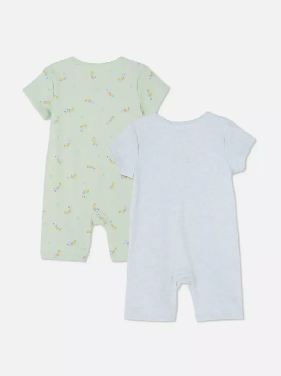 Pajacyki z suwakiem i napisem Watch Me Grow, 2 szt.