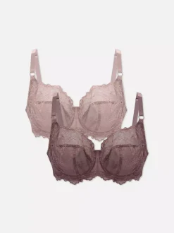 Pełniejsze biustonosze nieusztywniane, 2 szt.