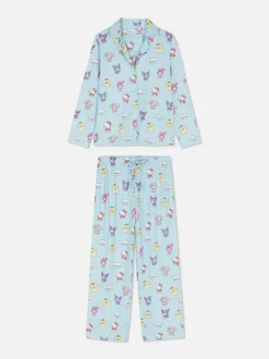 Piżama boyfriend z motywem Hello Kitty i przyjaciół