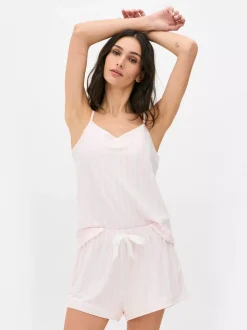 Piżama w paski z szortami The Edit