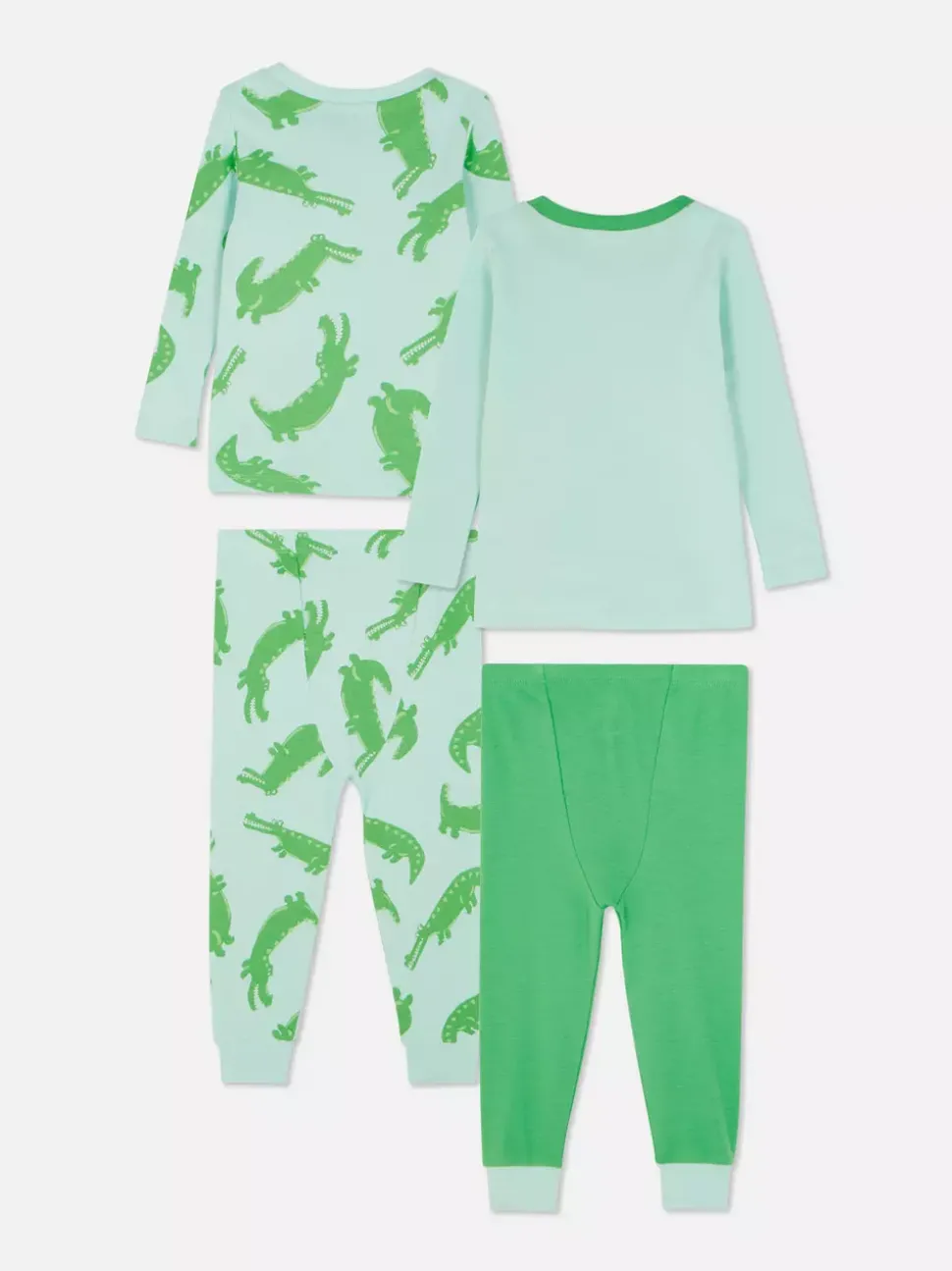 Piżama z długim rękawem w krokodyle, 2 szt.