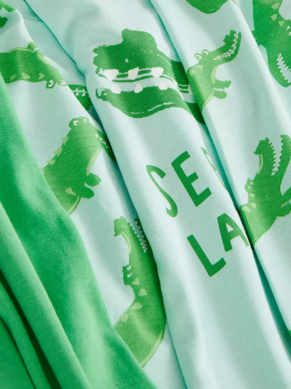 Piżama z długim rękawem w krokodyle, 2 szt.