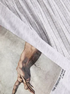 Piżama z motywem „Stworzenia Adama” Michała Anioła