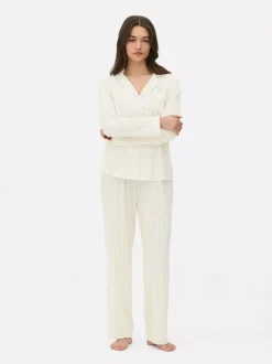 Piżama z nadrukiem w stylu boyfriend