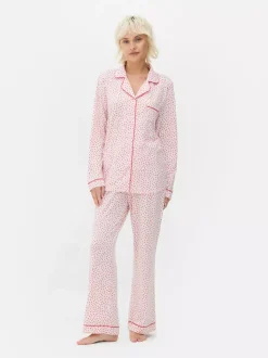 Piżama z nadrukiem w stylu boyfriend