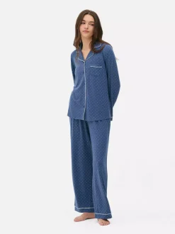 Piżama z nadrukiem w stylu boyfriend