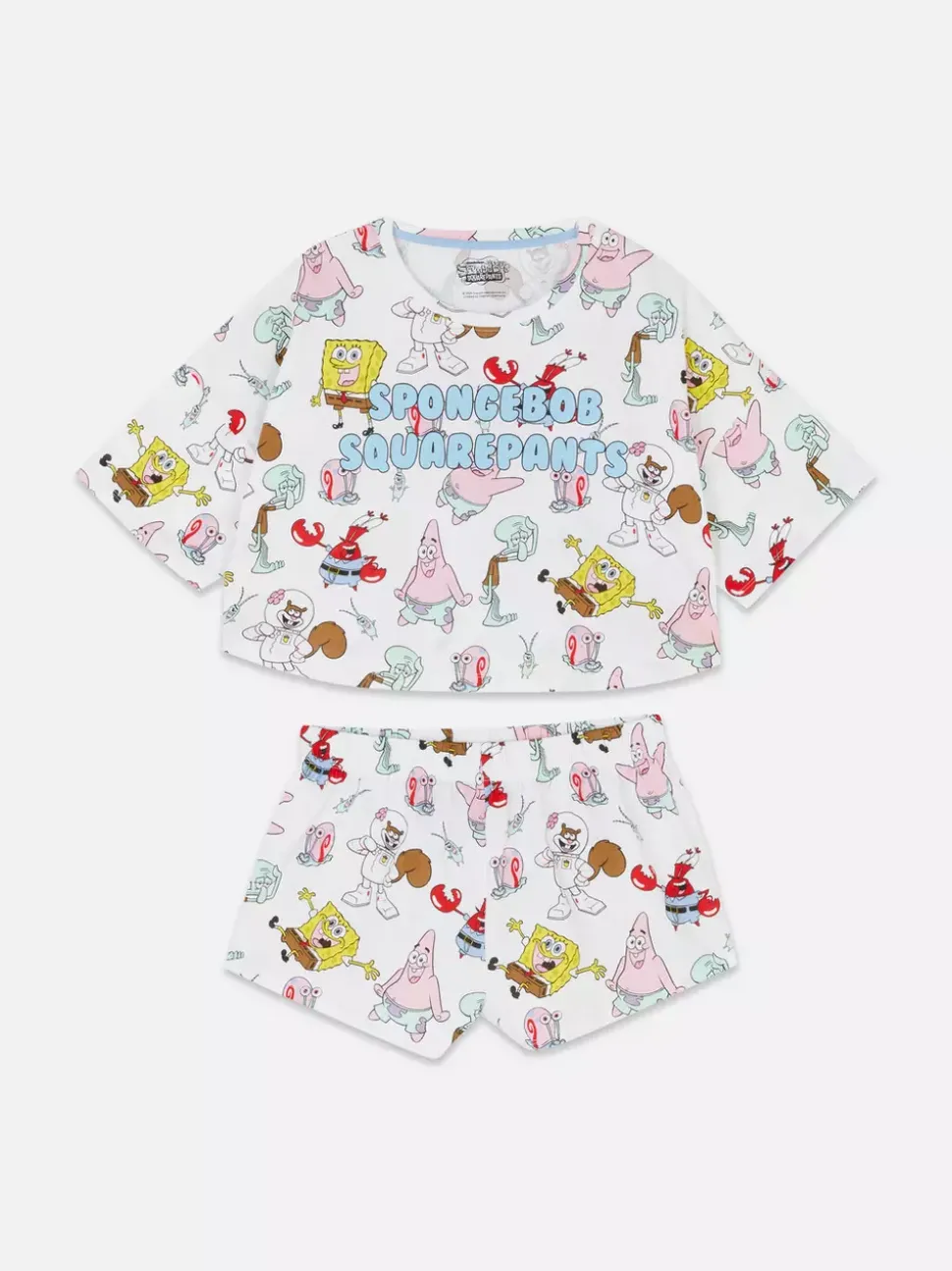 Piżama z postaciami ze SpongeBoba Kanciastoportego