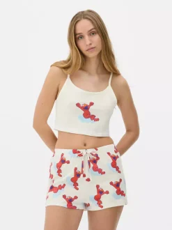 Piżama z topem i motywem Elmo z Ulicy Sezamkowej