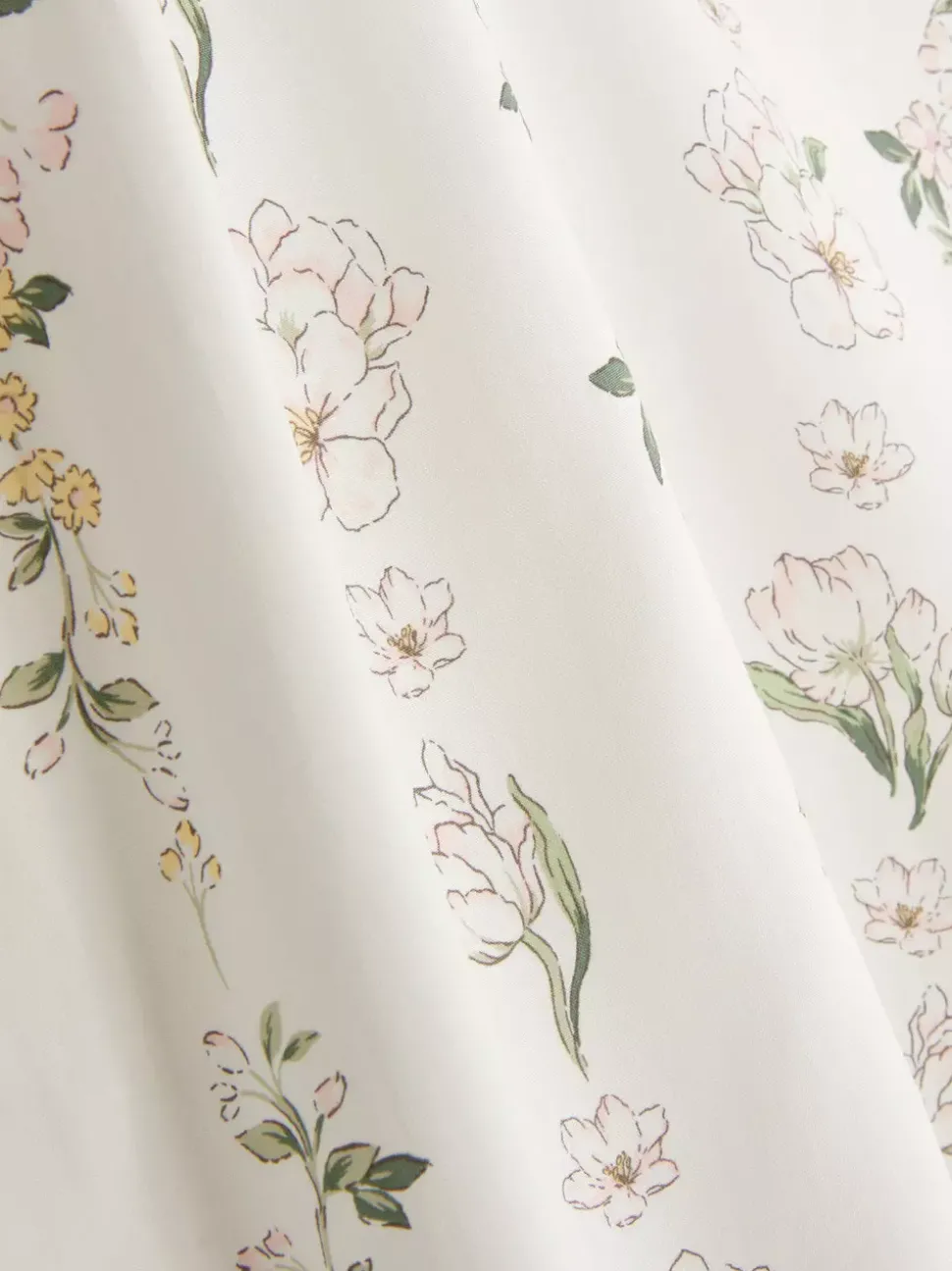 Piżamowy top na ramiączkach w kwiaty