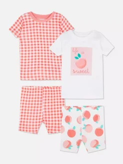 Piżamy w różne wzory, 2 komplety