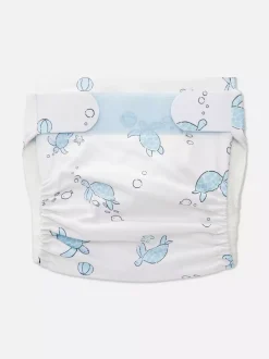 Pieluszka do kąpieli wielokrotnego użytku w żółwie