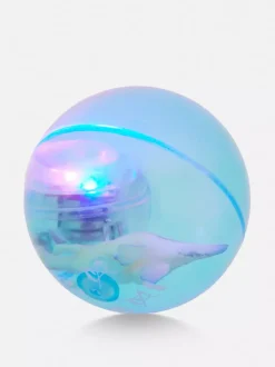 Piłka kauczukowa LED z dinozaurem