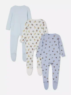 Śpioszki z motywem Disneya, 3 szt.