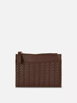 Plecione etui na karty ze sztucznej skóry