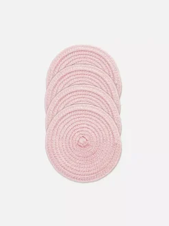 Plecione podstawki, 4 szt.