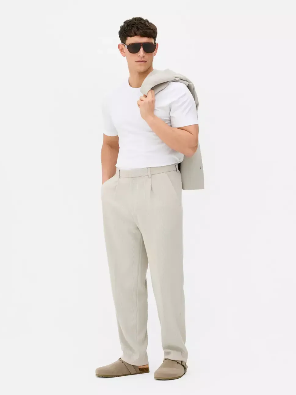 Plisowane spodnie Kem