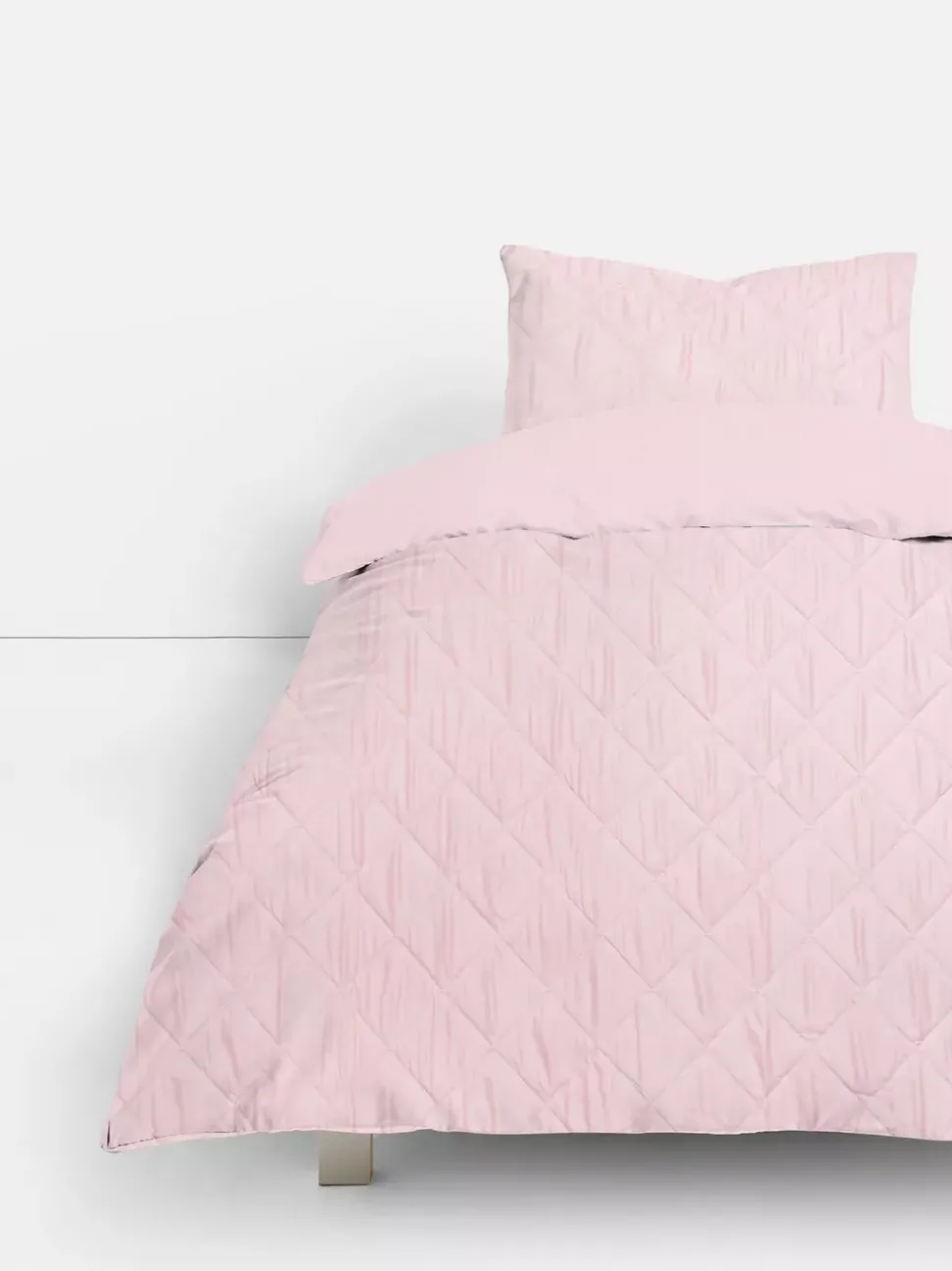 Pościel na łóżko jednoosobowe z pikowaniem w romby