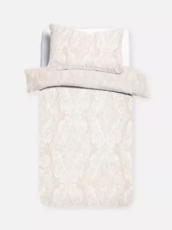 Pościel ze spranym wzorem ikat na łóżko pojedyncze