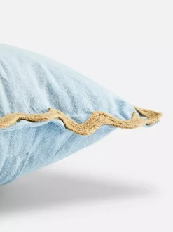 Poduszka kwadratowa z muszelkowym brzegiem