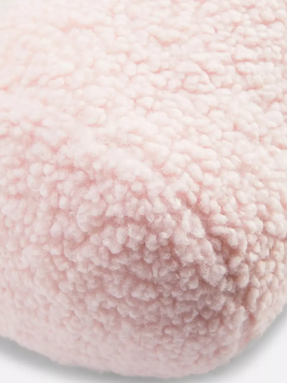 Poduszka w kształcie wałka z tkaniny bouclé