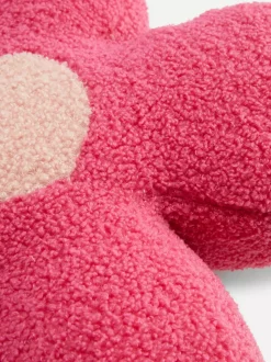 Poduszka z tkaniny pętelkowej w kwiaty