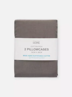 Poszewki na poduszki z bawełny o wysokiej gramaturze, 2 szt.