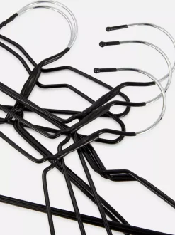 Powlekane metalowe wieszaki, 10 szt.