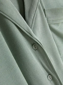 Prążkowana koszula piżamowa